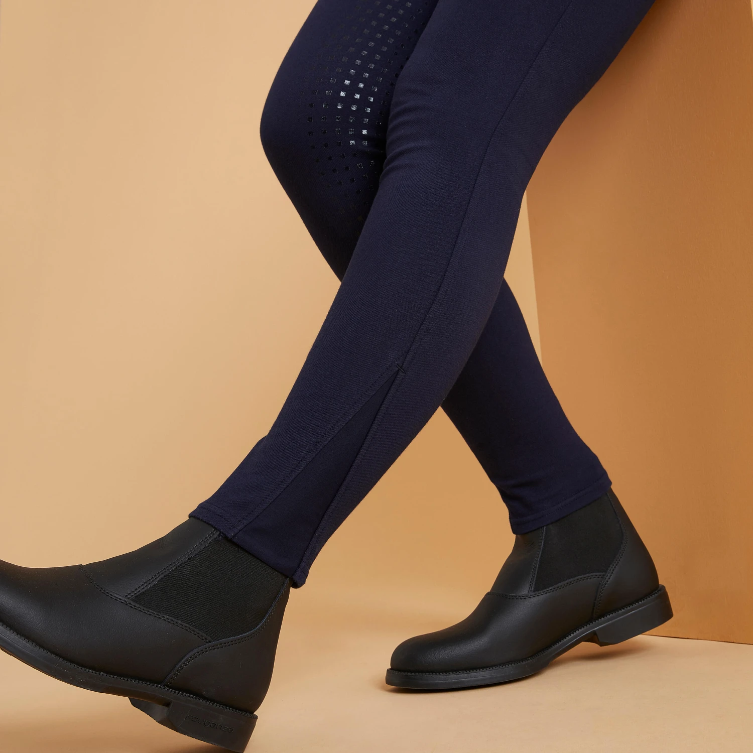 Women's Warm Full Grip Horse Riding Jodhpurs 500 6 Women's Warm Full Grip Horse Riding Jodhpurs 500 - Image 6