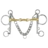 Brass Lozenge Horse Pelham Bit (Brass)