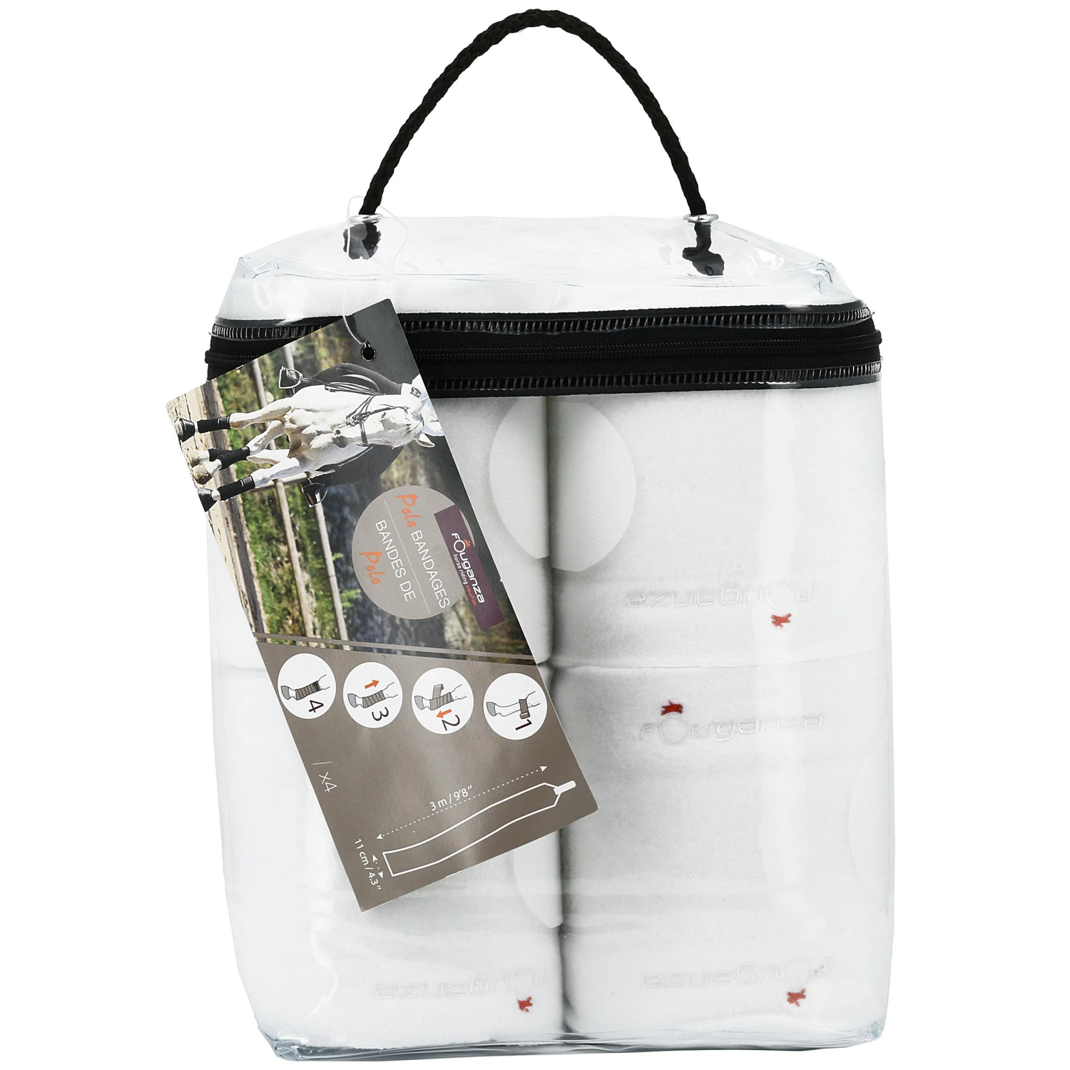 Horse Riding Horse Or Pony Polo Bandages 4 X 3 M 2 Horse Riding Horse Or Pony Polo Bandages 4 X 3 M - Image 2