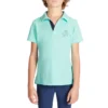 Kids' Horse Riding Short-Sleeved Mesh Polo Shirt 500