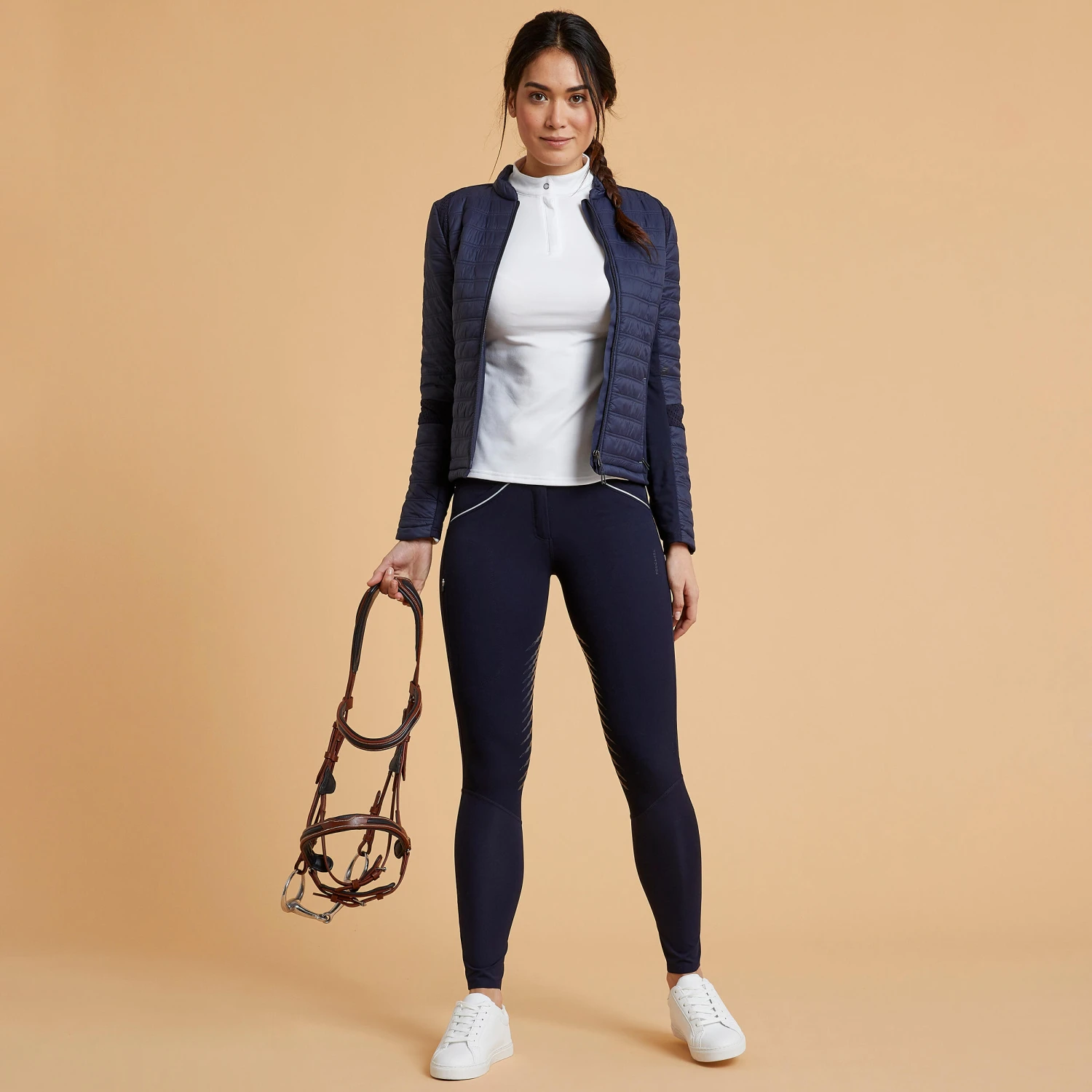 Women's Horse Riding Jodhpurs Classic Grip 900 2 Women's Horse Riding Jodhpurs Classic Grip 900 - Image 2