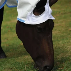 Weatherbeeta Comfitec Sweet Itch Shield Combo Neck Horse Turnout Rug (White/Blue) -Equestrian Supplies Store k33a2a22275e46b3d07b8103330dda499