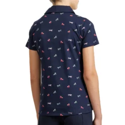Girls' Horse Riding Short-Sleeved Polo Shirt 140 -Equestrian Supplies Store k37a8fc1b8a4532c34de981dc29ac1721