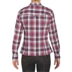 Sentier Women's Long-Sleeved Horse Riding Shirt - Pink And White Checks -Equestrian Supplies Store k3c4423788349b7bb886d0aaddbf89241