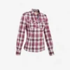Sentier Women's Long-Sleeved Horse Riding Shirt - Pink And White Checks