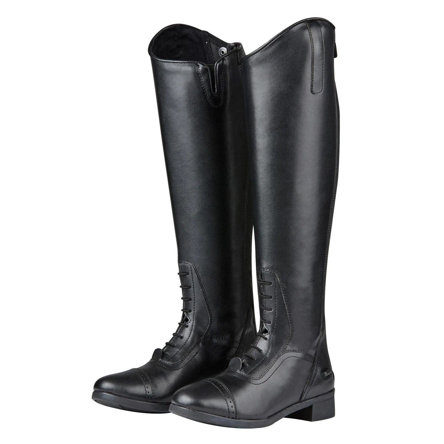 Saxon Womens/Ladies Syntovia Tall Field Boots (Black) 1 Saxon Womens/Ladies Syntovia Tall Field Boots (Black)
