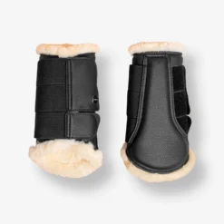Horse Riding Synthetic Sheepskin Brushing Boots For Horse 500 Twin-Pack -Equestrian Supplies Store k482304cac6964592fec319db8e81d343