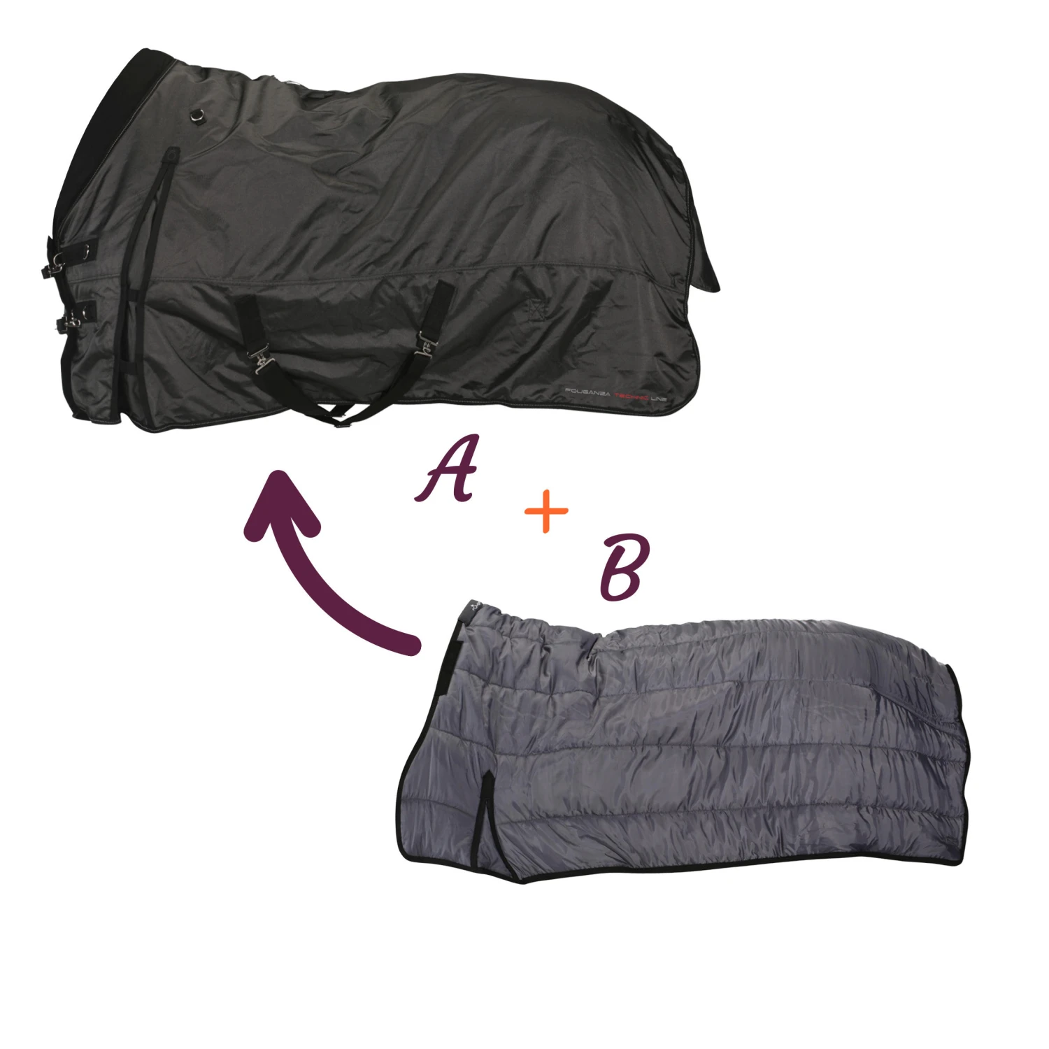 Allweather 2-in-1 Waterproof Outdoor Horse Riding Rug For Horses / Ponies 1 Allweather 2-in-1 Waterproof Outdoor Horse Riding Rug For Horses / Ponies