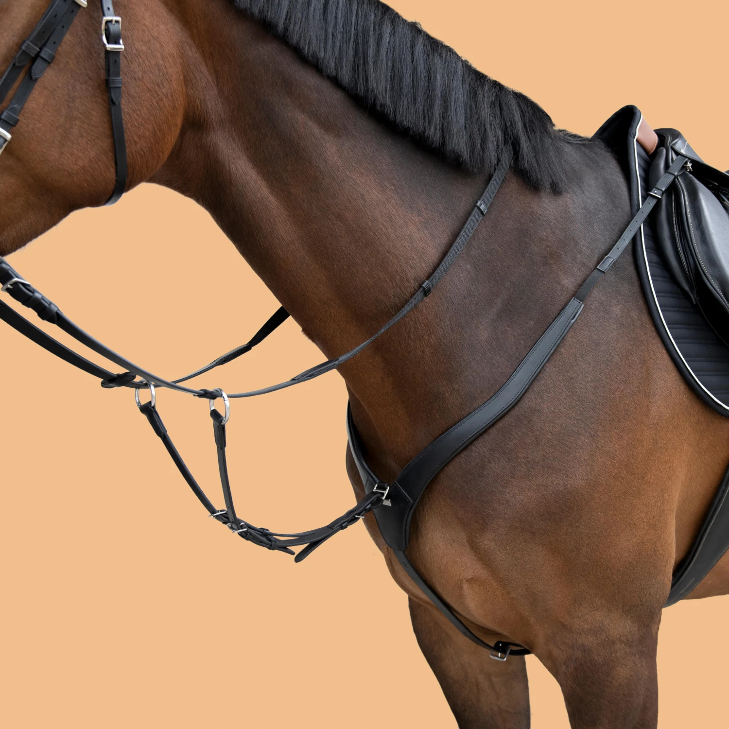 Horse And Pony Riding 3-Point Hunting Martingale 2 Horse And Pony Riding 3-Point Hunting Martingale - Image 2