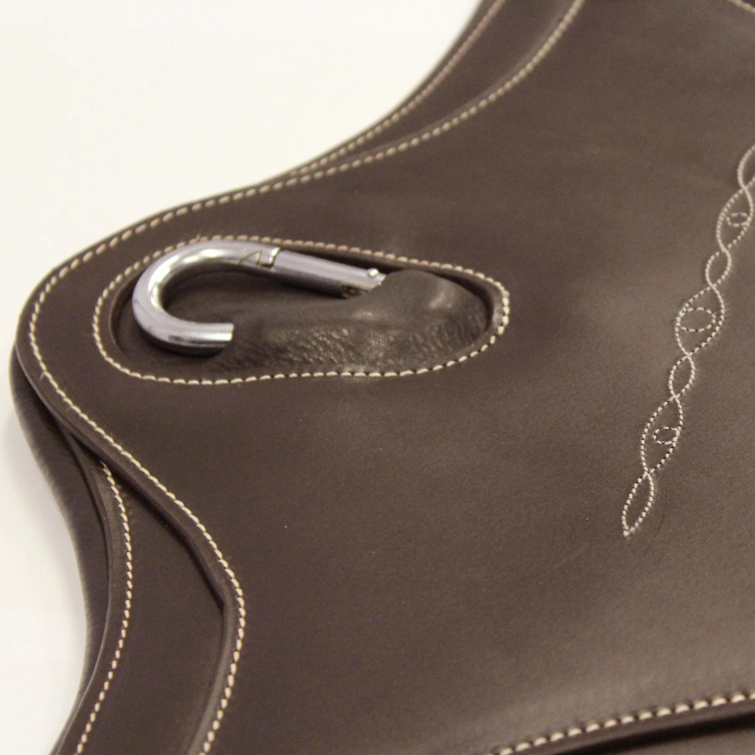 Romeo Horse Riding Leather Belly Guard For Horse And Pony - Brown 3 Romeo Horse Riding Leather Belly Guard For Horse And Pony - Brown - Image 3