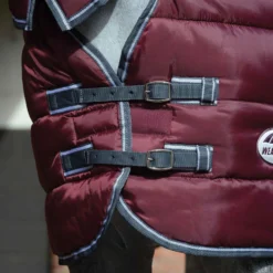 Weatherbeeta Comfitec Heavy 210d Channel Quilt Combo Neck Stable Rug (Maroon/Grey/White) -Equestrian Supplies Store k6e7d676f9caf6ac6761ec4368bd7d827