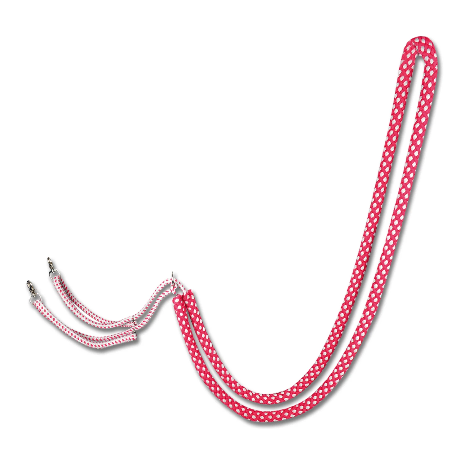 Waldhausen Horse Riding Leadrope Draw Reins For Horse - Red/White 2 Waldhausen Horse Riding Leadrope Draw Reins For Horse - Red/White - Image 2