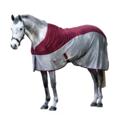 Weatherbeeta MicroAir Standard Neck Cooler Rug (Burgundy/Grey)