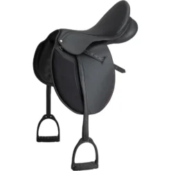 Synthia Horse Riding Synthetic All-Purpose 16"5 Saddle For Horse & Pony - Black 24 Synthia Horse Riding Synthetic All-Purpose 16"5 Saddle For Horse & Pony - Black -Equestrian Supplies Store k907a6f8a65fe55a325c84c548c3aedaf