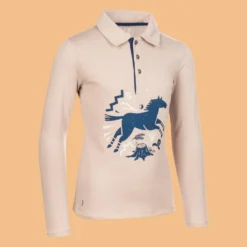 Girls' Long-Sleeved Horse Riding Polo Shirt 100 17 Girls' Long-Sleeved Horse Riding Polo Shirt 100 -Equestrian Supplies Store k9212aa240bb0e5ce7f4edaa7d12d51e4