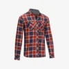 Sentier Long-Sleeved Horse Riding Shirt - Navy And Red Checks