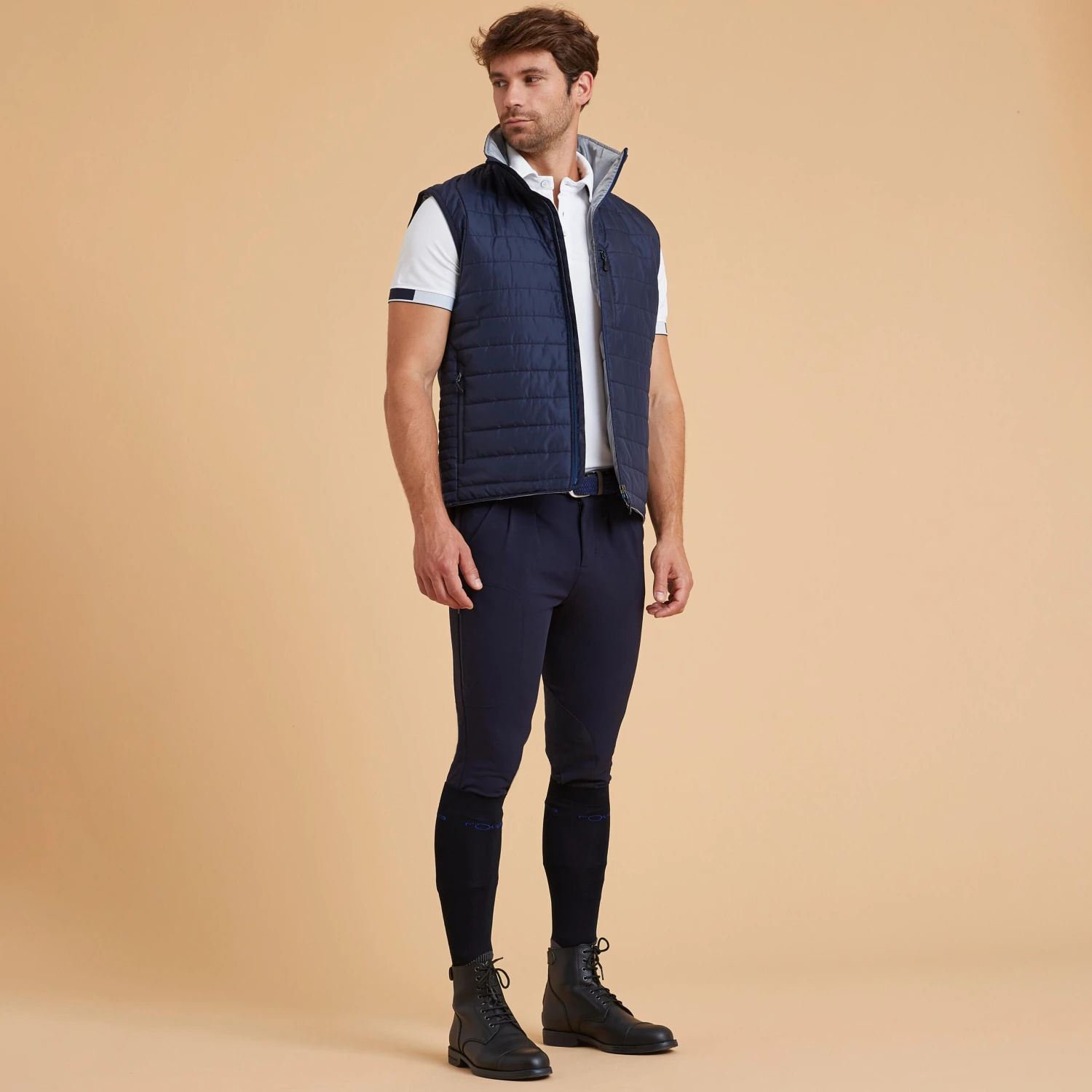 Men's Horse Riding Sleeveless Gilet 100 2 Men's Horse Riding Sleeveless Gilet 100 - Image 2