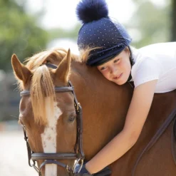 Velvet Sparkle Hat Cover (Black) -Equestrian Supplies Store k9dc6c9a475b9cd264cbf0694ebdafdc3