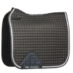 Weatherbeeta Prime Bling Dressage Saddle Pad For Horses (Black)
