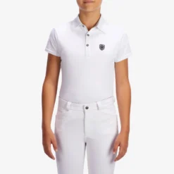 Kids' Short-Sleeved Horse Riding Show Polo Shirt 100 -Equestrian Supplies Store ka4da0eece83717a464ce9f5668f1a306