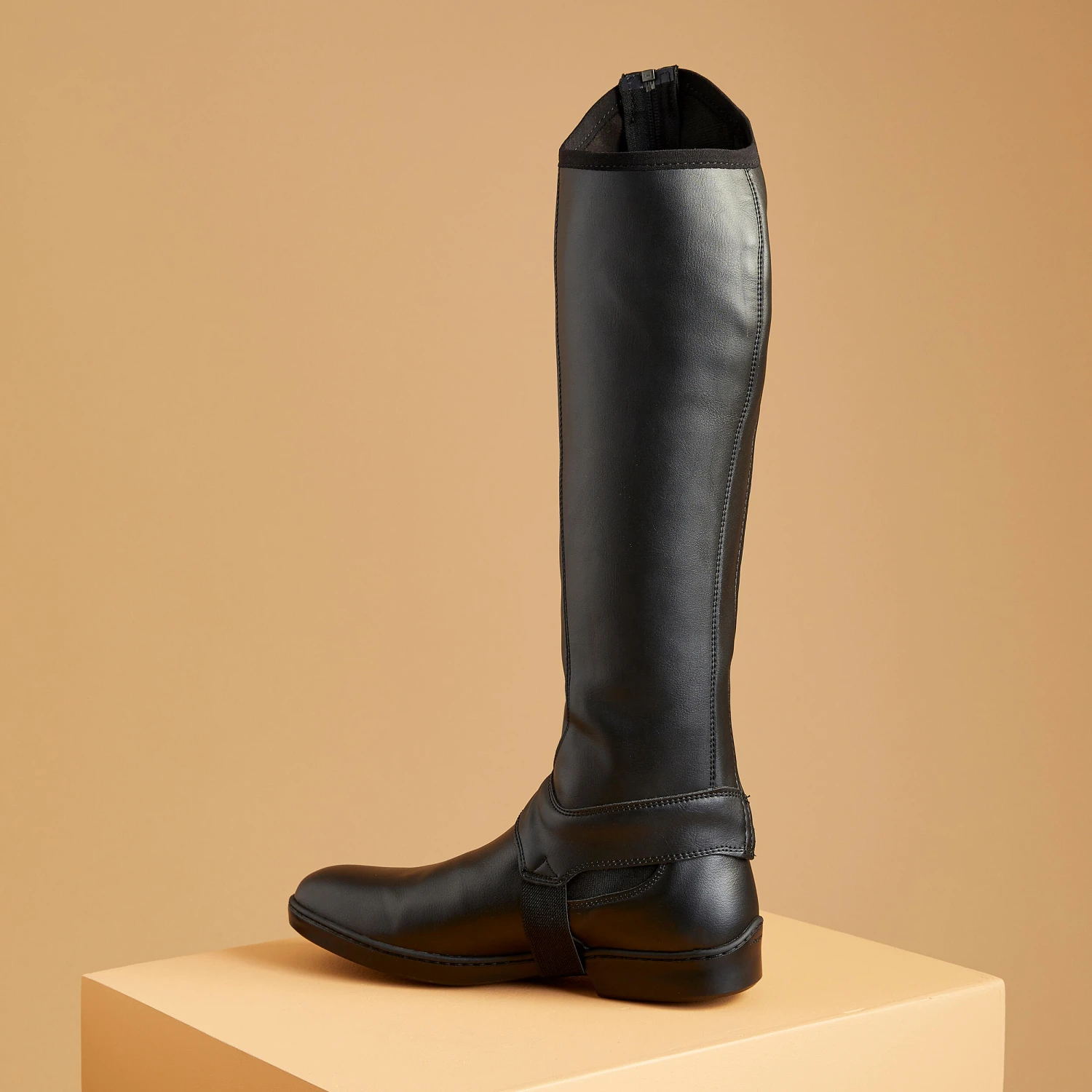 Adult Horse Riding Classic Synthetic Half-Chaps 2 Adult Horse Riding Classic Synthetic Half-Chaps - Image 2