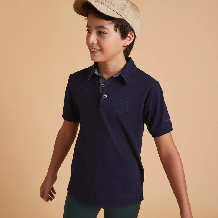 Refurbished Boys Horse Riding Short-Sleeved Polo 140 5 Refurbished Boys Horse Riding Short-Sleeved Polo 140 - Image 5