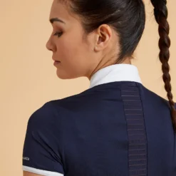 Women's Horse Riding Short-Sleeved Show Polo Shirt 500 -Equestrian Supplies Store kb17f178a85b7023398fa5039f5f61f63