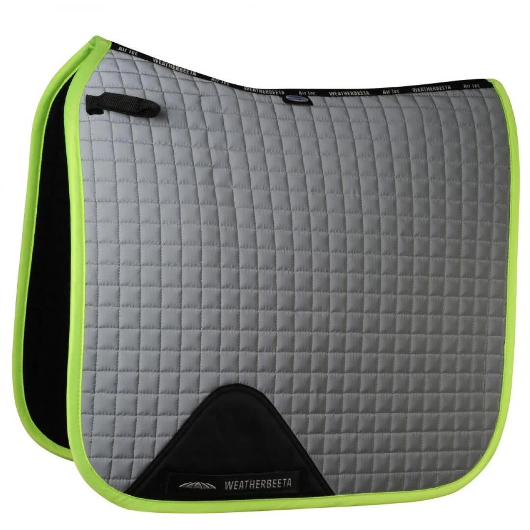 Weatherbeeta Prime Reflective Horse Dressage Saddlepad (Silver/Yellow) 1 Weatherbeeta Prime Reflective Horse Dressage Saddlepad (Silver/Yellow)