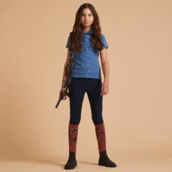 Girls' Horse Riding Short-Sleeved Polo Shirt 140 -Equestrian Supplies Store kba67d6dd9ec24265cdcefab45e84f413 scaled