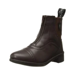 Saxon Childrens/Kids Syntovia Zip Paddock Boots (Black) -Equestrian Supplies Store kc32f72b780bbdfe37b28e795670387c7