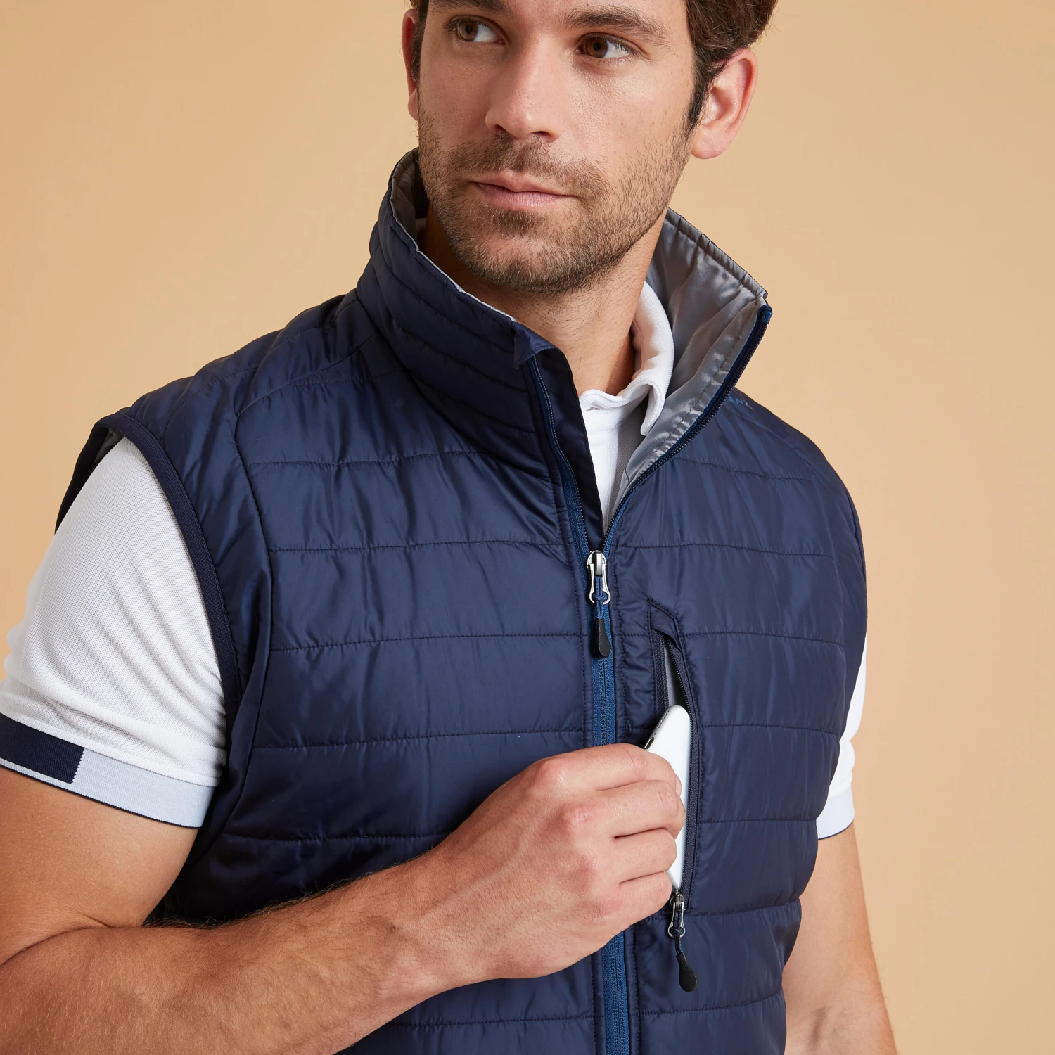 Men's Horse Riding Sleeveless Gilet 100 3 Men's Horse Riding Sleeveless Gilet 100 - Image 3