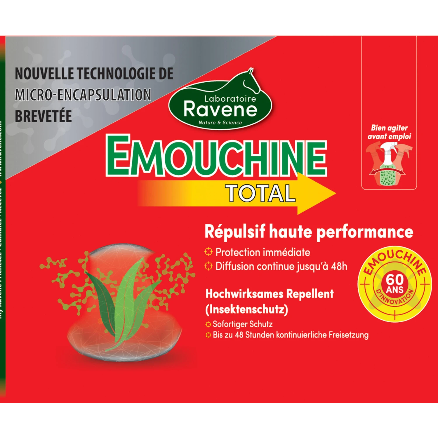 Horse Riding Insect Repellent Emouchine Total For Horse And Pony - 450 Ml 2 Horse Riding Insect Repellent Emouchine Total For Horse And Pony - 450 Ml - Image 2