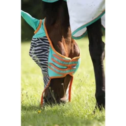 ZebTek Horse Fly Mask (Black/White) -Equestrian Supplies Store kd4eee4ed6c84e03e5fa04f65bc933781
