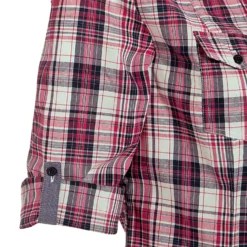 Sentier Women's Long-Sleeved Horse Riding Shirt - Pink And White Checks -Equestrian Supplies Store kd53272a28eac62220ce7c945293ac468