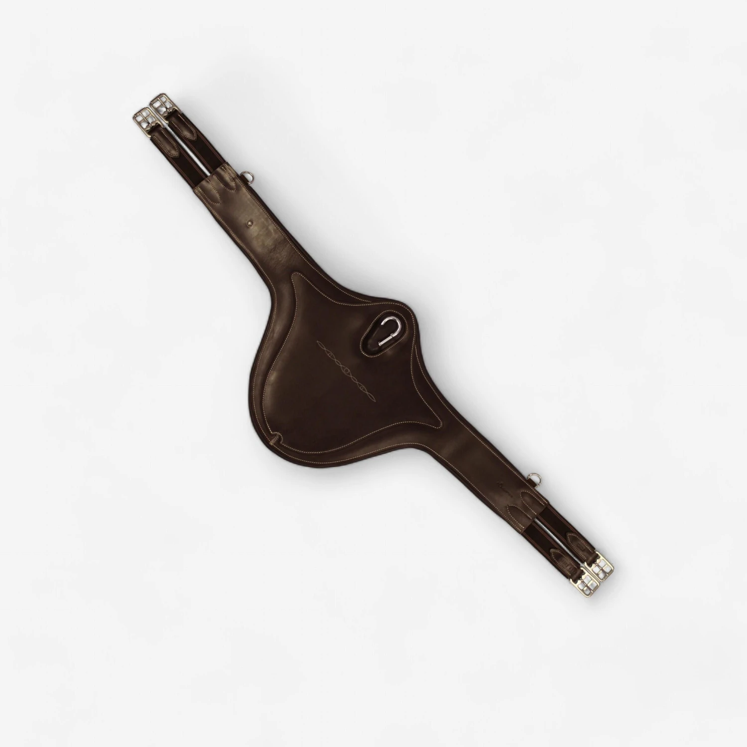 Romeo Horse Riding Leather Belly Guard For Horse And Pony - Brown 1 Romeo Horse Riding Leather Belly Guard For Horse And Pony - Brown