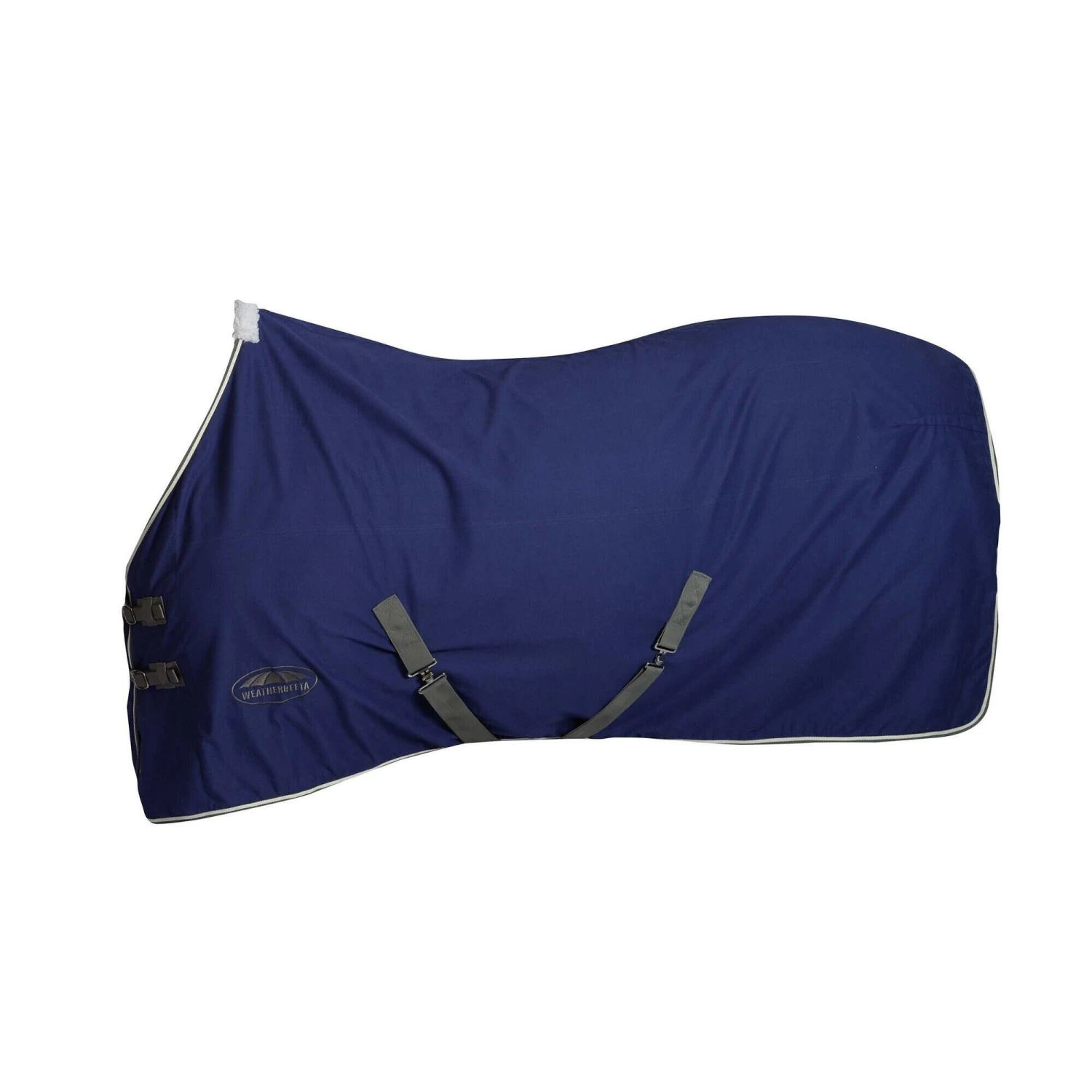 Weatherbeeta StandardNeck Cotton Horse Exercise Sheet (Dark Blue/Grey/White) 1 Weatherbeeta StandardNeck Cotton Horse Exercise Sheet (Dark Blue/Grey/White)