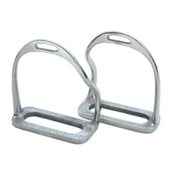 Safety Horse Bent Leg Stirrups (Silver)