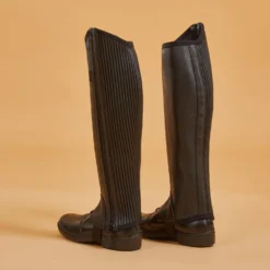 Adult Horse Riding Leather Half-Chaps With Gusset -Equestrian Supplies Store ke59924c2565538b6cce122854f700904